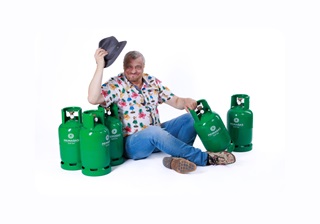 Roman Vaněk a plynové láhve Primagas