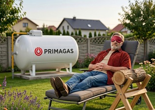 Pořádný vytápění propanem ze zásobníku PRIMAGAS
